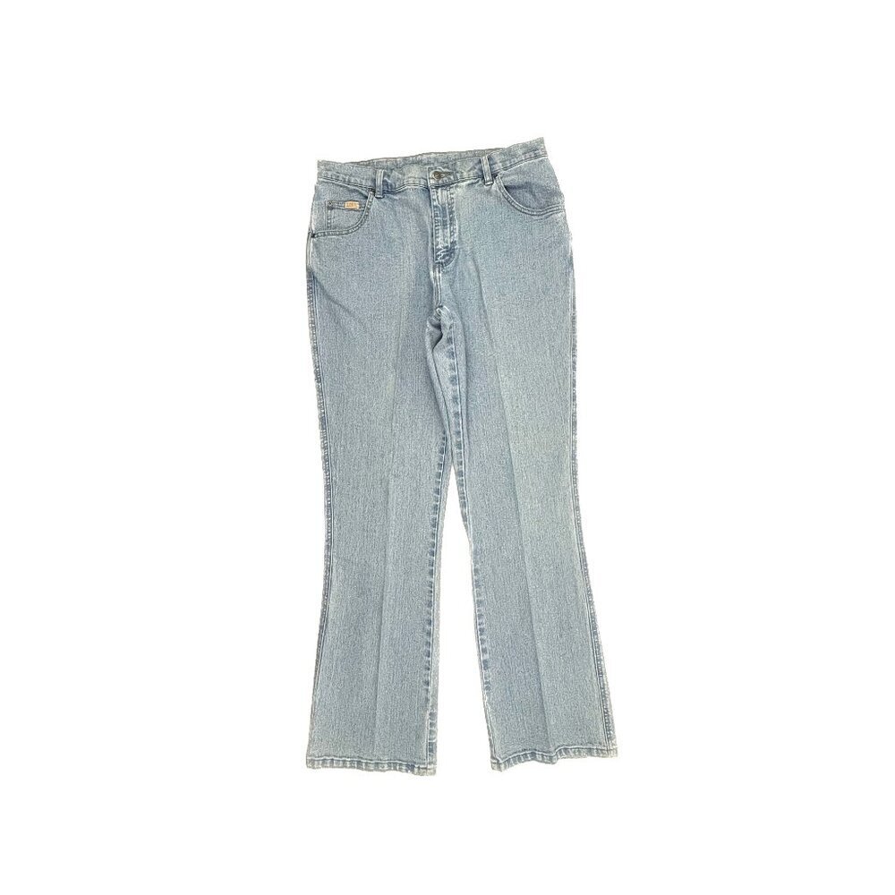 Lee Bootcut Women's‎ size 14 Light Wash Blue Denim Jeans